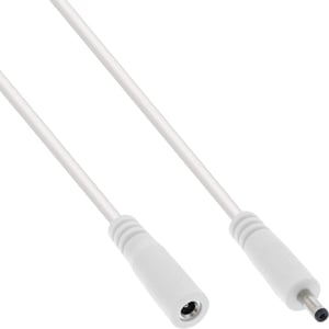 InLine 26901H kabel zasilające Biały 1 m 3.5 x 1.35 mm
