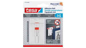 TESA 77777 Indoor Universal Hook, White, 2 pcs.