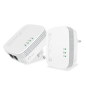 Strong POWERLWF600DUOMINI PowerLine 600 Mbit/s Network Card Wired LAN Wi-Fi White 2 pcs.