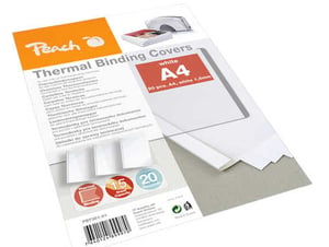 Peach PBT301-01 A4 White Cover, 20 pcs.