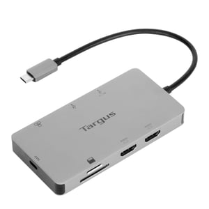 Targus DOCK423EU Wired USB 3.2 Gen 1 (3.1 Gen 1) Type-C Docking Station, Silver