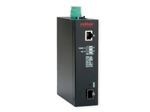 ROLINE 21.13.1135 Netzwerkkonverter 1000 Mbit/s, multifunktional, schwarz