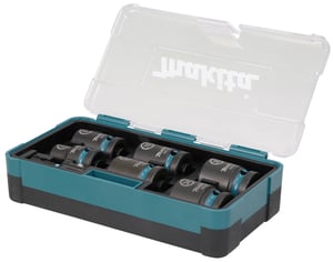 Makita E-16592 Schlagschraubendreher-Steckschlüssel-Set, schwarz, marineblau