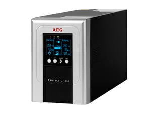 AEG Protect C. 1000 UPS-enhet med dubbel omvandling (online) 1 kVA 900 W 4 x nätuttag