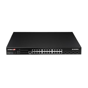 Edimax 24-portowy gigabitowy przełącznik PoE+ Web Smart z 4 portami 10GbE SFP+