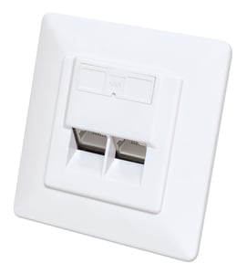 Intellinet 771917 eluttag 2 x RJ-45 Vit