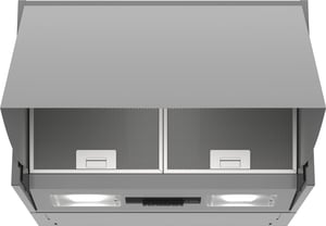 Bosch Serie 2 DEM66AC00 köksfläkt, halvinbyggd (utdragbar), rostfritt stål, 625 m³/h