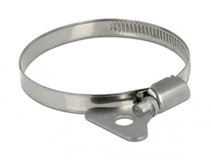 DeLOCK Pipe Clamp, Butterfly Type, 50–70 mm, 10 pcs., metal