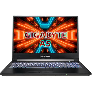 GIGABYTE A5-K1-ADE1130SD AMD Ryzen™ 5 5600H Laptop 39,6 cm (15,6") Full HD 16 GB DDR4-SDRAM 512 GB SSD NVIDIA GeForce RTX 3060 Wi-Fi 6 (802.11ax) Windows 10 Englisch Schwarz