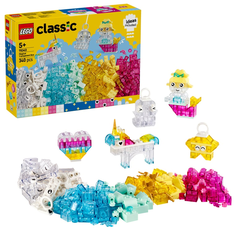 LEGO Classic Magiczny zestaw z przezroczystymi klockami