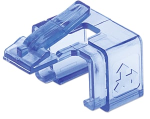 Intellinet 771443 Kabelorganizer, blau, transparent, 50 Stück