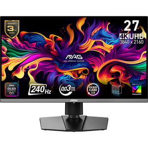 MSI MAG 272UP QD-OLED X24 monitor komputerowy 67,3 cm (26.5") 3840 x 2160 px 4K Ultra HD Czarny