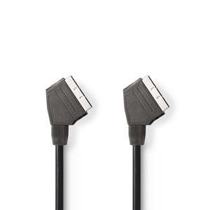 Nedis CVGL31001BK15 SCART-kabel 1,5 m SCART (10-polig) Svart