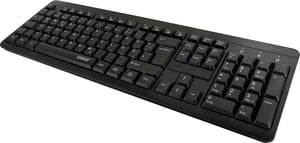 Schwaiger WKB1000 013 Universal RF Wireless QWERTZ German Keyboard, Black