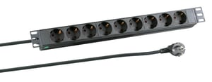 EFB Elektronik EK631DE.1 rozgałęziacz 2 m 9 x gniazdo sieciowe Wewnętrzna Czarny