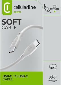 Cellularline 8018080430749 1.2 m USB-C Cable, Gray