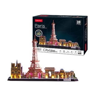 CubicFun Paris LED Puzzle 3D 115 szt. Budynki