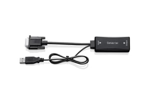 Wacom VGA-zu-HDMI-Adapter DTK1651 HDMI Typ A (Standard) VGA (D-Sub) Schwarz