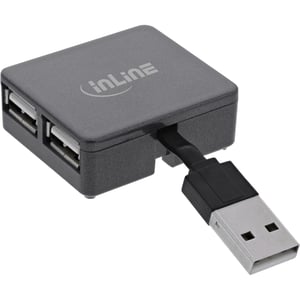 InLine 33293L huby i koncentratory USB 2.0 Type-A 480 Mbit/s Czarny