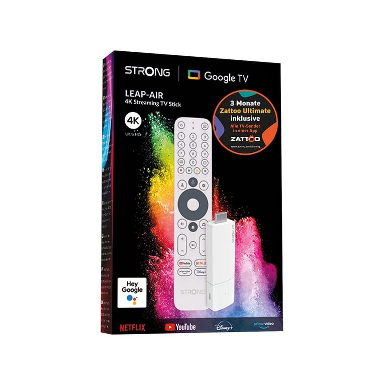Strong Leap-Air Ultimate HDMI 4K Ultra HD Android Biały