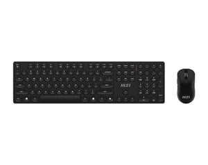 MSI FORGE K210 WIRELESS COMBO Keyboard with Mouse Included Home/Office USB Black