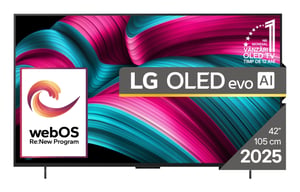 LG OLED evo AI OLED42C51LA Fernseher 106,7 cm (42") 4K Ultra HD Smart-TV WLAN Schwarz