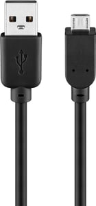 Goobay 93921 USB-Kabel USB 2.0 5 m Micro-USB B USB A Schwarz