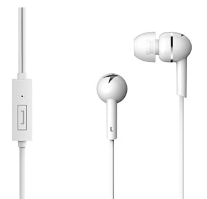 Genius Computer Technology HS-M300 Kopfhörer-Set, kabelgebunden, In-Ear, Telefonie/Musik, Weiß