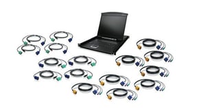 iogear GCL1916KIT Rack-Konsole 48,3 cm (19") 1280 x 1024 px Schwarz 1U