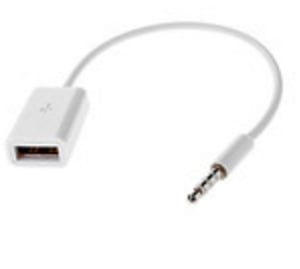 MicroMobile 3.5mm/USB-A Audio Cable, USB Type-A to Type-B, White