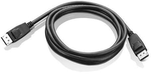 Lenovo DP-DP, 1.8 m, DisplayPort, Black