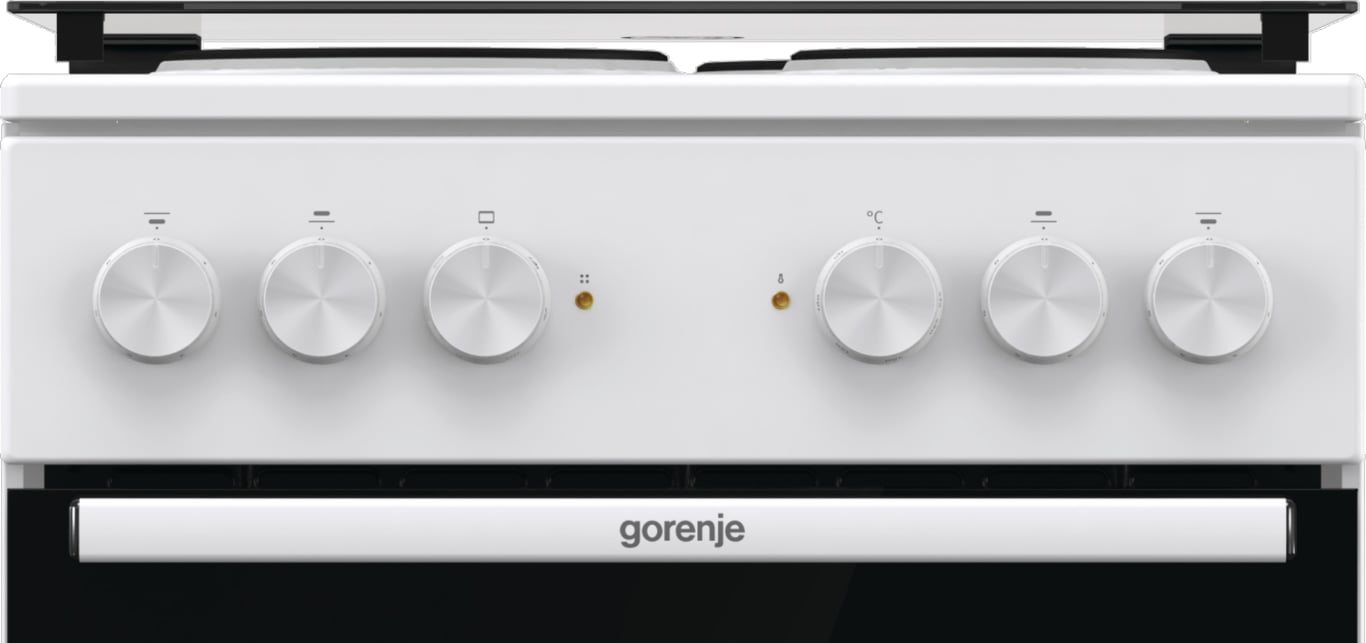 Gorenje GE5A21WH pierkarnik Kuchenka wolnostojąca Prąd elektryczny Płyta uszczelniona Biały