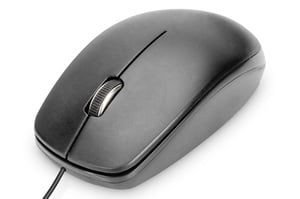 Digitus USB-mus, sladdansluten, 3 knappar, 1200 pdi