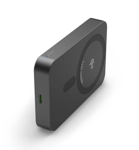 Hama 00201752 10,000 mAh Power Bank, Wireless Charging, Anthracite