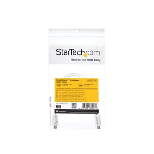 StarTech TBLT34MM50CW kabel Thunderbolt 0,5 m 40 Gbit/s Biały