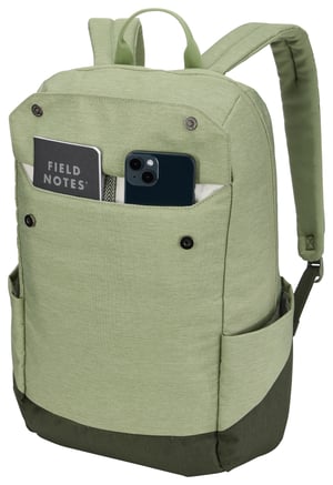 Thule Lithos TLBP216 - Quiet green plecak Plecak turystyczny Zielony Poliester