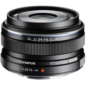 Olympus M.ZUIKO DIGITAL 17 mm 1:1,8 Spiegellose Kamera Schwarz