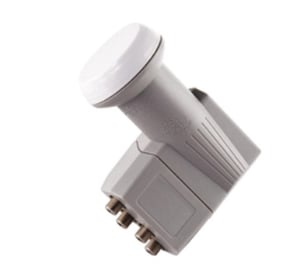 Schwaiger LNB4-konverterare LNB 10,70–12,75 GHz Grå