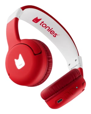tonies 10003269 Kopfhörer/Headset Kabellos Kopfbügel Musik/Alltag USB Typ C Bluetooth Rot, Weiß