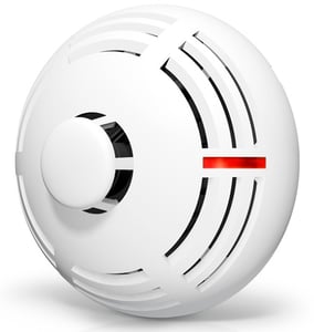 Satel DMP-100 värmedetektor, kabelansluten, ytmonterad, värmesensor med fast temperatur