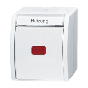 Busch-Jaeger 2601/6 Przyciskany przełącznik Biały