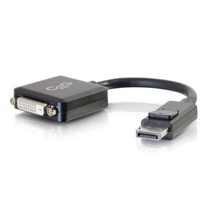 C2G 54321 0.2 m DisplayPort to DVI-D Cable Adapter, Black
