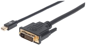 Manhattan 152150 kabeladapter 1,8 m Mini DisplayPort DVI-D Svart