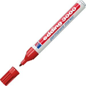 Edding 3000 marker permanentny Czerwony 10 szt.