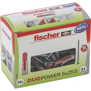 Fischer DUOPOWER 5 x 25 S LD 50 pcs. 25 mm expansion anchor