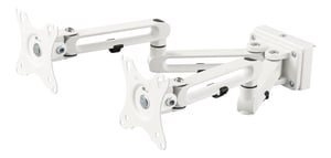 Deltaco DELO-0158 Monitor Mount / Stand, 81.3 cm (32"), Desk, White