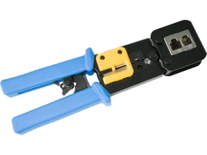 Alantec NI040 Kabelpresszange Presswerkzeug Schwarz, Blau