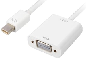 Sharkoon 0.15 m, Mini DisplayPort/VGA 0.15 m VGA (D-Sub) White