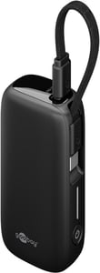 Goobay 76250 Lithium-Polymer (LiPo) Power Bank, 5000 mAh, Black