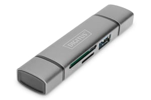 Digitus Dual-Kartenleser-Hub USB-C™ / USB 3.0, OTG